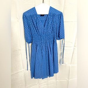 BABY BLUE DRESS with ATTACHED SLIP